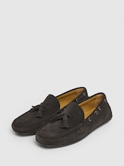 Suede Driver Loafer With Tassel - Image 2 of 6