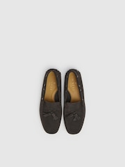 Suede Driver Loafer With Tassel - Image 3 of 6