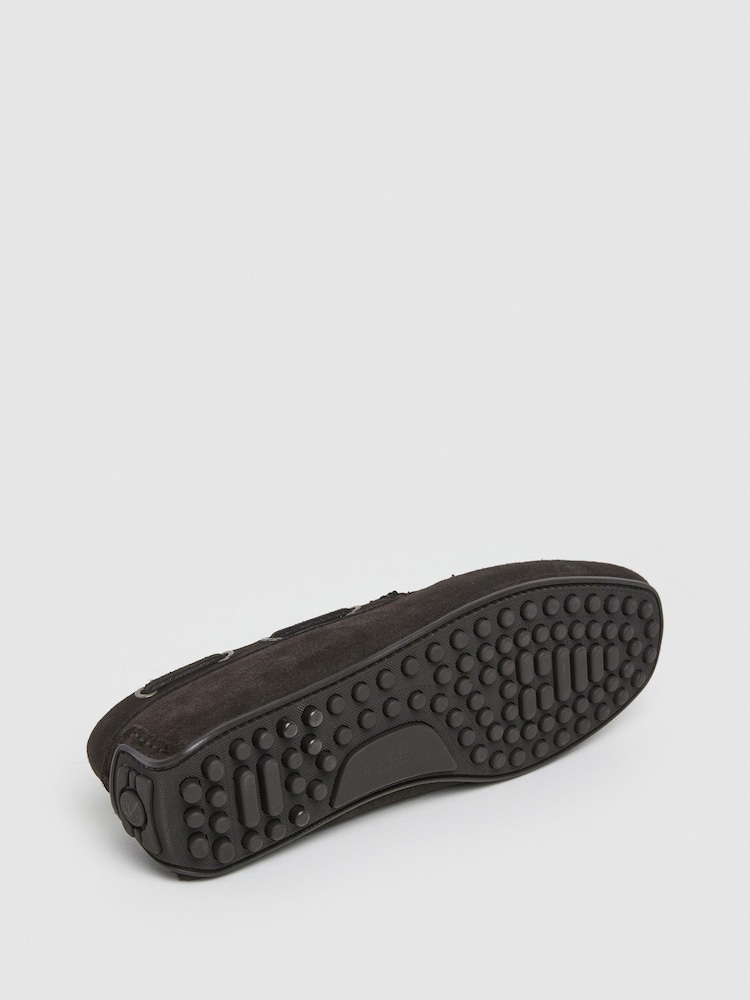 Suede Driver Loafer With Tassel - Image 4 of 6
