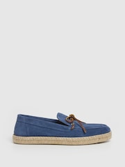 Hackett Suede Espadrilles With Lace-Up Detail - Image 1 of 6