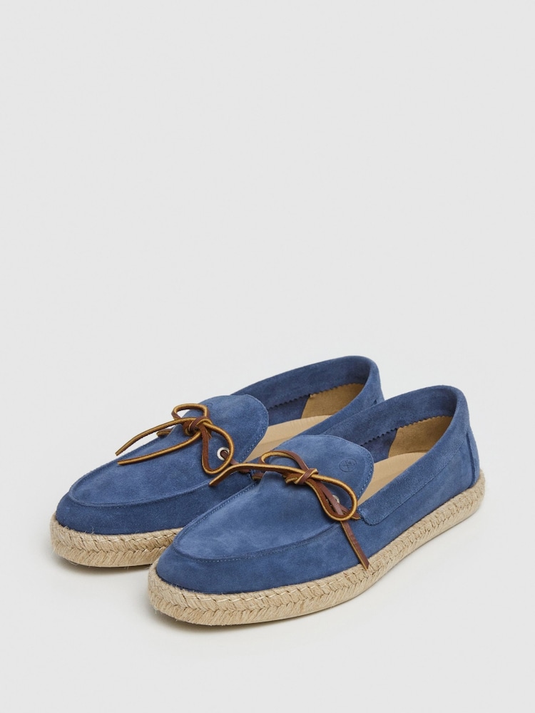 Hackett Suede Espadrilles With Lace-Up Detail - Image 2 of 6