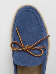 Hackett Suede Espadrilles With Lace-Up Detail - Image 6 of 6