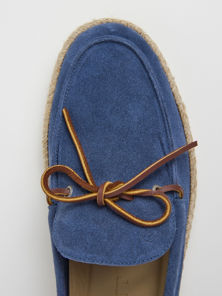 Hackett Suede Espadrilles With Lace-Up Detail - Image 6 of 6