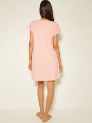 Monsoon Pink 100% Cotton Jodie Tassel Beach Tunic Mini Dress - Image 4 of 5