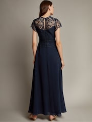 Monsoon Blue Monica Lace Maxi Dress - Image 3 of 4