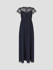 Monsoon Blue Monica Lace Maxi Dress - Image 4 of 4