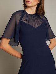 Monsoon Blue Mona Angel Sleeve Maxi Dress - Image 2 of 5