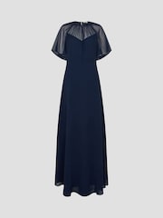 Monsoon Blue Mona Angel Sleeve Maxi Dress - Image 5 of 5