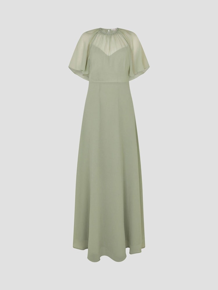 Monsoon Green Mona Angel Sleeve Maxi Dress - Image 5 of 5 Monsoon Green Mona Angel Sleeve Maxi Dress - Image 5 of 5