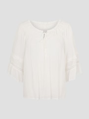 Monsoon White Ava Off The Shoulder Smock Top - Image 5 of 5