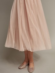 Monsoon Alice Fără mâneci Tulle Midi Rochie - Imaginea 2 din 5