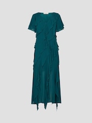 Monsoon Blue Renata Ruffle Maxi Dress - Image 5 of 5