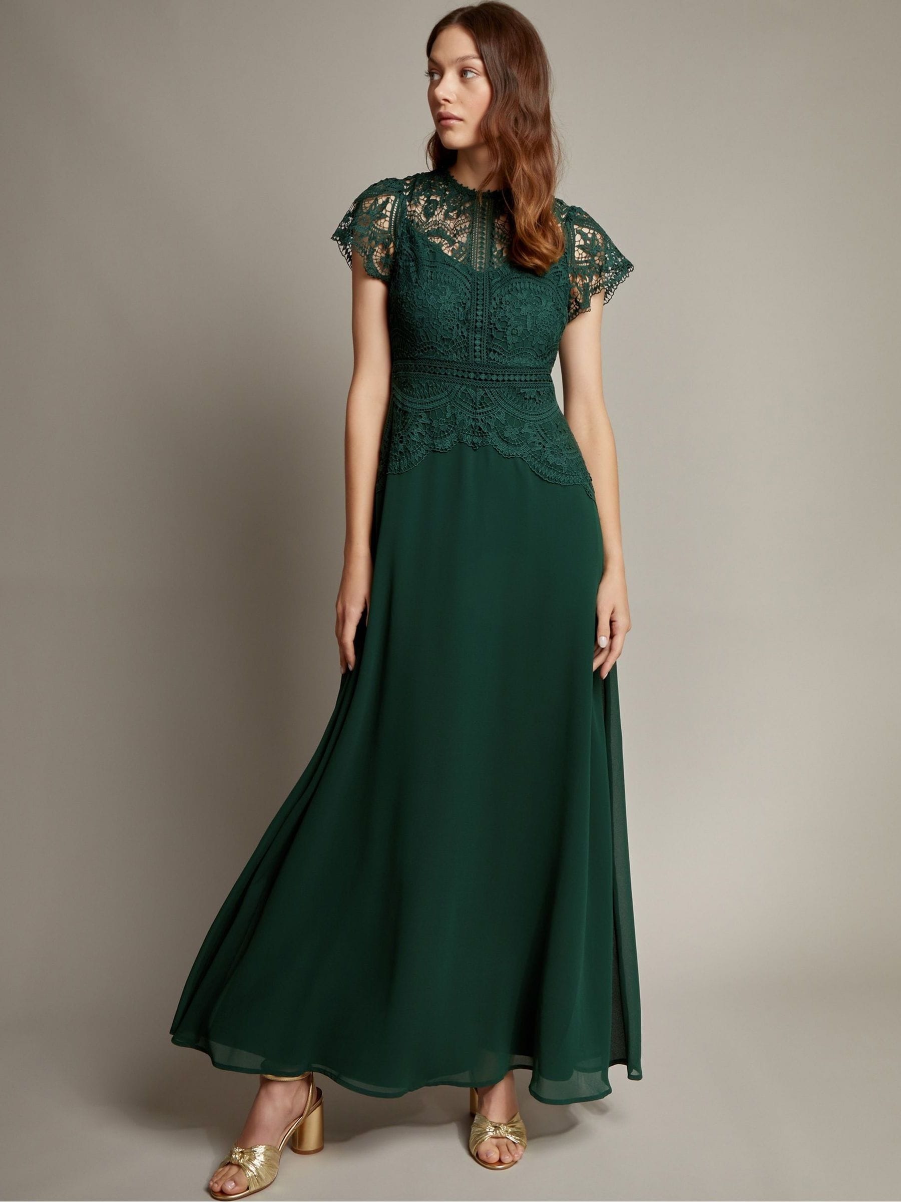 Buy Monsoon Green Monica Lace Maxi Dress from Next Hong Kong