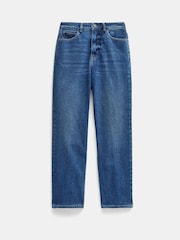 Hush Blue Blue Nina Straight Cropped 100% Cotton Jeans - Image 5 of 5