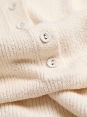 FatFace Nils Ivory Knitted Rib Top - Image 5 of 6