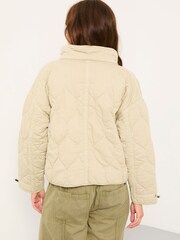 FatFace Maja Light Green Quilted Jacket - Image 3 of 6