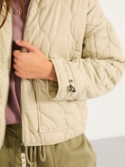 FatFace Maja Light Green Quilted Jacket - Image 5 of 6