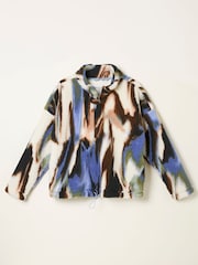 FatFace Raya Natural Printed Half Neck Fleece - Image 1 of 1