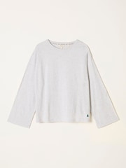 FatFace Frey Grey Long Sleeve Graphic T Shirt - Image 1 of 2