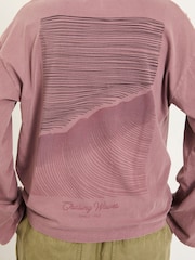 FatFace Frey Lilac Purple Long Sleeve Graphic T Shirt - Image 3 of 5