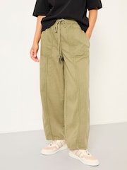 FatFace Alve Khaki Green Cargo Joggers - Image 1 of 6