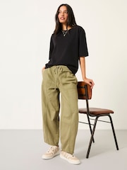 FatFace Alve Khaki Green Cargo Joggers - Image 4 of 6