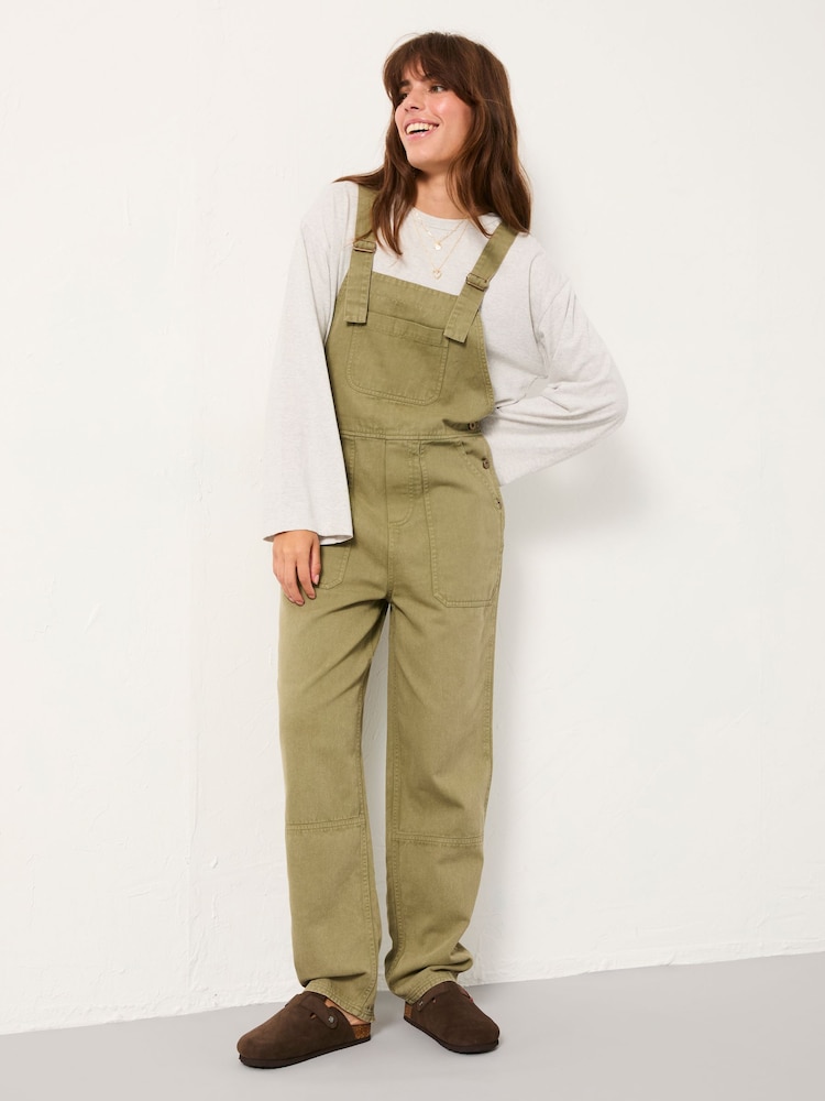 FatFace Freja Khaki Green Dungaree - Image 2 of 6 FatFace Freja Khaki Green Dungaree - Image 2 of 6