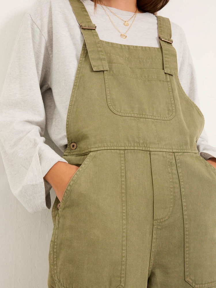 Buy FatFace Freja Khaki Green Dungarees from Next USA
