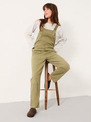 FatFace Freja Khaki Green Dungaree - Image 5 of 6