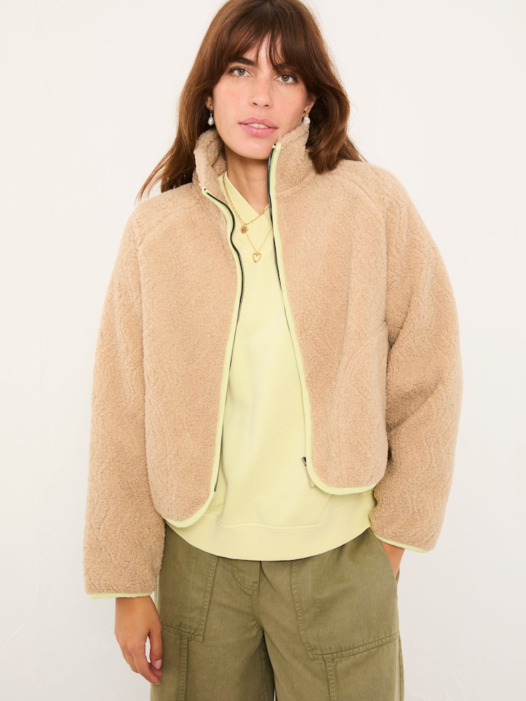 FatFace Nova Natural Wave Fleece Jacket - Image 1 of 5 FatFace Nova Natural Wave Fleece Jacket - Image 1 of 5