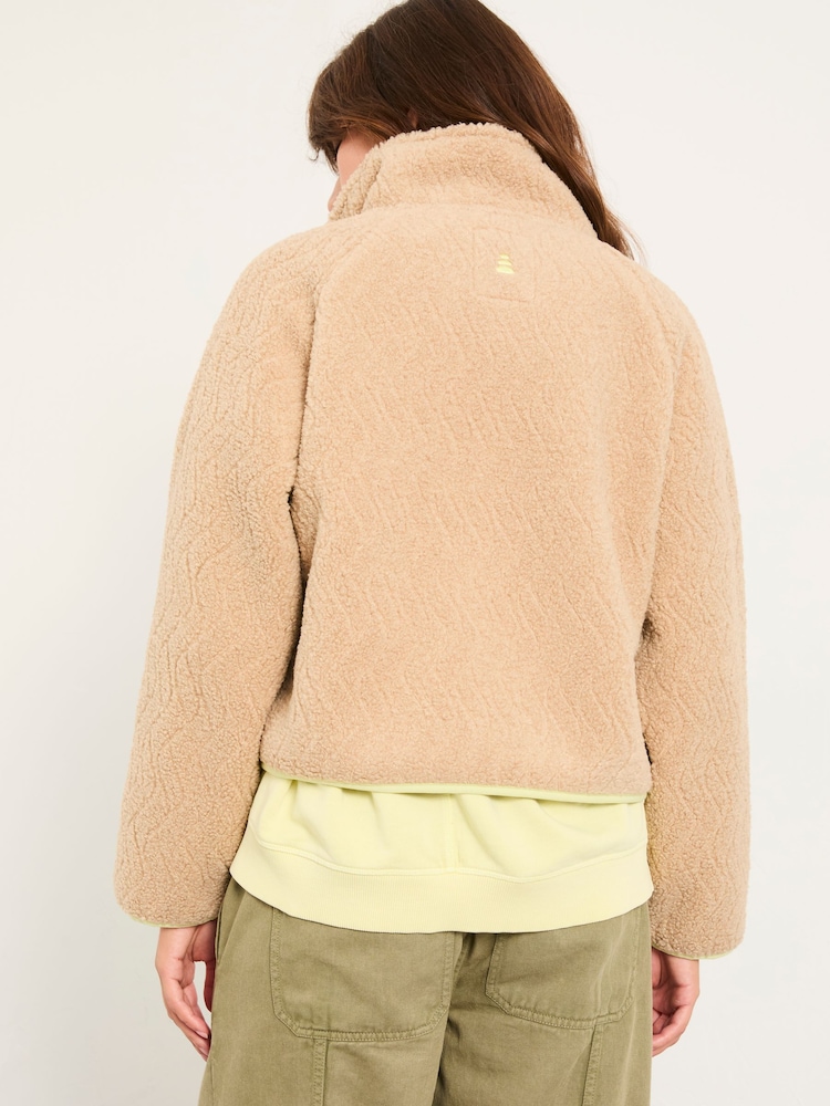 FatFace Nova Natural Wave Fleece Jacket - Image 2 of 5