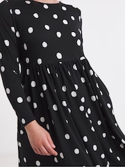 Simply Be Black Chrome Supersoft Pocket Midi Dress - Image 3 of 4