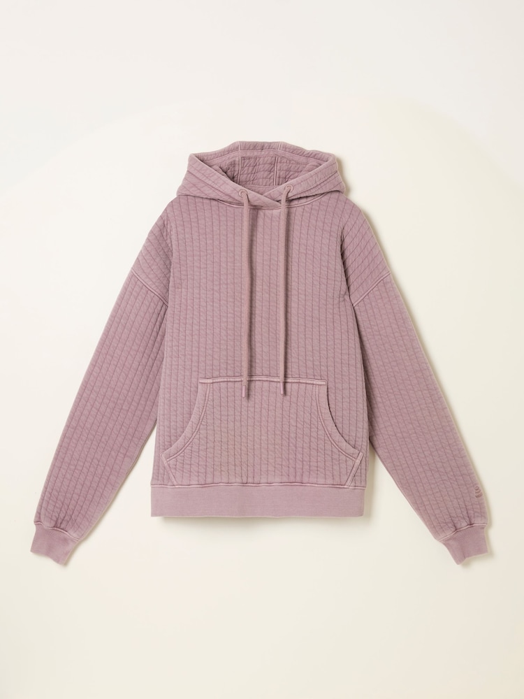 FatFace Elvy Lilac Purple Quilted Hoodie - Image 1 of 1