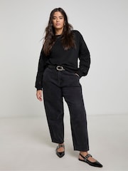 Simply Be Black Cut Work Sweatshirt - Image 3 of 4