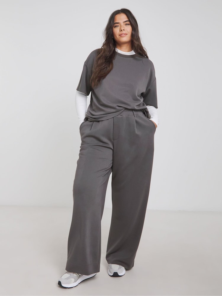 Simply Be Luxe Modal Wide Leg Joggers - Image 1 of 4
