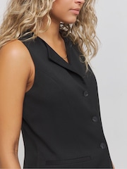 Simply Be Black Longline Waistcoat - Image 3 of 4