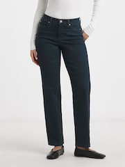 Simply Be Indigo Petite 24/7 Straight Leg Jeans - Image 1 of 4