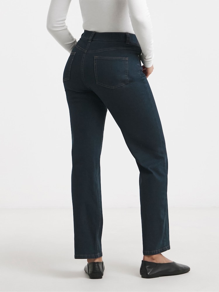Simply Be Indigo Petite 24/7 Straight Leg Jeans - Image 2 of 4