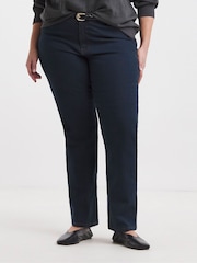 Simply Be Indigo Petite 24/7 Straight Leg Jeans - Image 3 of 4