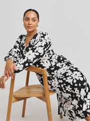 Simply Be Black Supersoft Midi Dress - Image 1 of 4