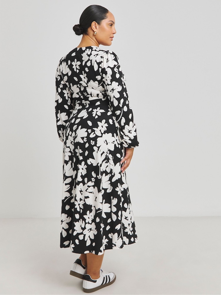 Simply Be Black Supersoft Midi Dress - Image 2 of 4