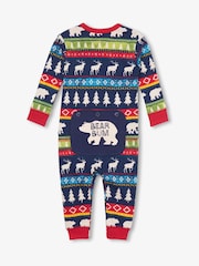 Hatley Fairisle Pattern 100% Cotton Adult Union Suit - Image 2 of 3