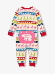 Кремовый - Hatley Fairisle Pattern 100% Cotton Adult Union Suit - Image 2 of 3