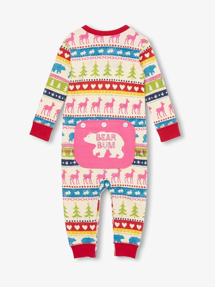 Hatley Fairisle Pattern 100% Cotton Adult Union Suit - Image 2 of 3 Hatley Fairisle Pattern 100% Cotton Adult Union Suit - Image 2 of 3