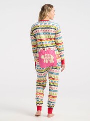 Hatley Fairisle Pattern 100% Cotton Adult Union Suit - Image 2 of 3