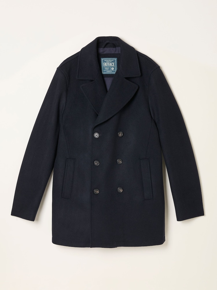 FatFace Wool Mix Peacoat - Imagem 1 de 1