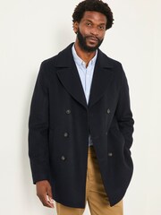 FatFace Navy Wool Mix Peacoat - Image 2 of 6