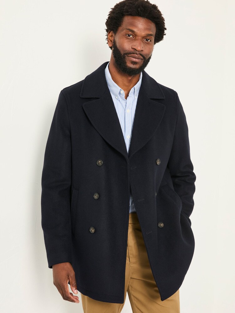 FatFace Navy Wool Mix Peacoat - Image 2 of 6