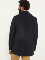 FatFace Navy Wool Mix Peacoat - Image 3 of 6