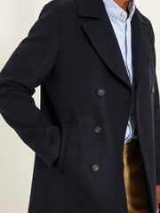 FatFace Navy Wool Mix Peacoat - Image 4 of 6